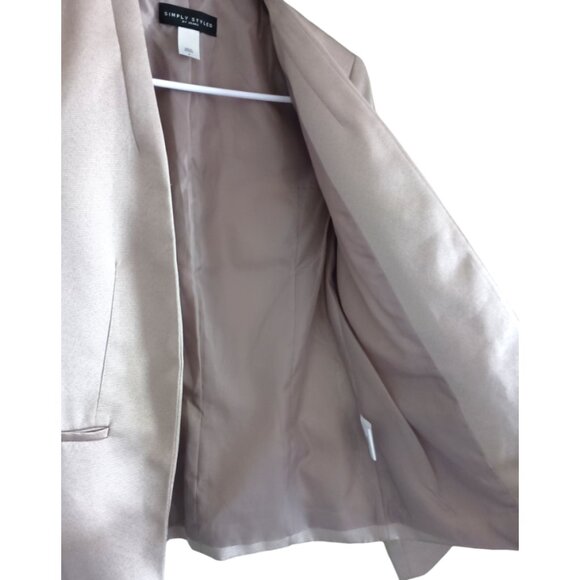 Light Mauve Lined Blazer - Picture 3 of 7